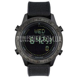 North Edge Tank3 5BAR Watch with Compass, Black, Date, Calendar, Compass, Pedometer, Backlight, Stopwatch, Tactical watch