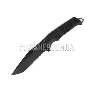 SOG Trident FX Serrated Knife, Black, Knife, Fixed blade, Half-serreitor