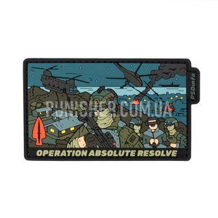 Патч PSDinfo "Operation Absolute Resolve", Сірий, ПВХ, Ні