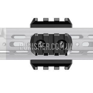 Leofoto MLP-40 Picatinny rail for M-LOK QR handrail, Black