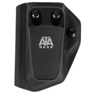 ATA Gear Pouch ver.2 for Glock-17/22/47 Magazine, Black, 1, Clips, Glock, For belt, 9mm, .40, Kydex