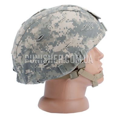 Шолом кевларовий MSA MICH Ballistic Helmet з кавером ACU (Був у використанні), ACU, Large