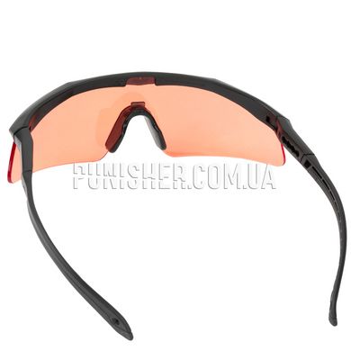 Комплект балістичних окулярів Revision Sawfly Deluxe із червоною лінзою, Чорний, Прозорий, Димчастий, Червоний, Окуляри, Small