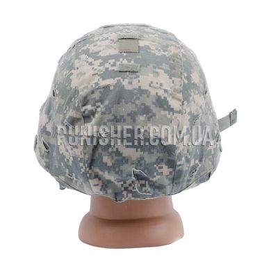 MSA MICH Ballistic Kevlar Helmet with cover ACU (Used), ACU, Large