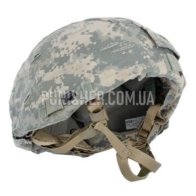 MSA MICH Ballistic Kevlar Helmet with cover ACU (Used), ACU, Large