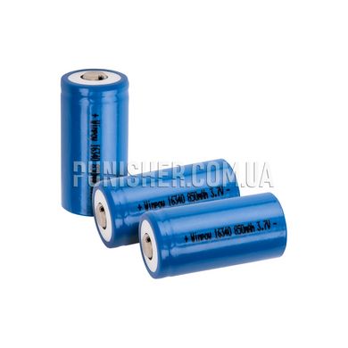 ACM CR123A 850mAh 3.7V Battery Lithium, Blue, CR123A