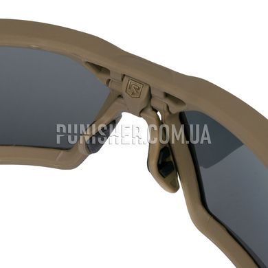 Revision ShadowStrike Ballistic Sunglasses with Polarized Lens, Tan, Polarized, Goggles