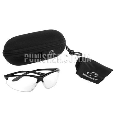 Балістичні окуляри Walker’s IKON Tanker Glasses з прозорими лінзами, Чорний, Прозорий, Окуляри