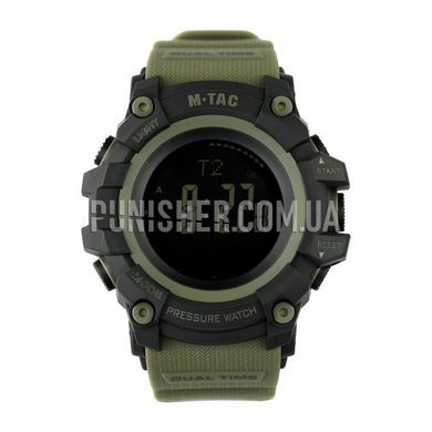 M-Tac Adventure Tactical Watch, Olive, Altimeter, Barometer, Alarm, Date, Month, Year, Calendar, Compass, Backlight, Stopwatch, Timer, Thermometer, Fitness tracker, Chronograph, Jumpmaster, Tactical watch