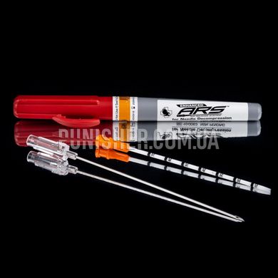 Декомпресійна голка NAR Enhanced ARS Needle Decompression Kit 14ga x 3.25", Срібний, Декомпресійна голка
