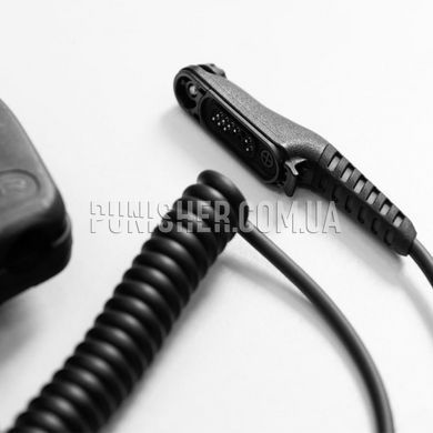 3M Peltor FL5000 PTT Adapter for Motorola r7, Black, Motorola R7/R7a, NATO J11