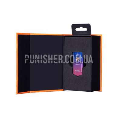 Ліхтар наключний Fenix E03R V2.0, Фіолетовий, Ручний, USB, Білий, Червоний, 500