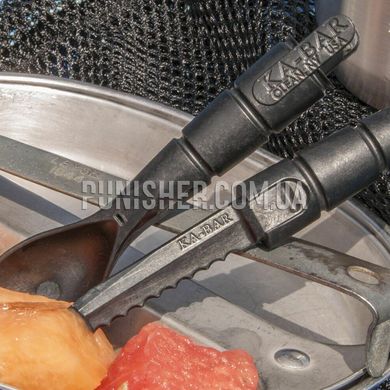 Набор вилка-ложка-нож Ka-Bar Tactical Spork, Черный, Столовые приборы