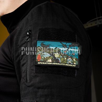 Патч PSDinfo "Operation Absolute Resolve", Сірий, ПВХ, Ні