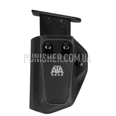 Паучер ATA Gear Pouch ver.2 для магазина Glock-17/22/47, Черный, 1, Клипса, Glock, На пояс, 9mm, .40, Kydex