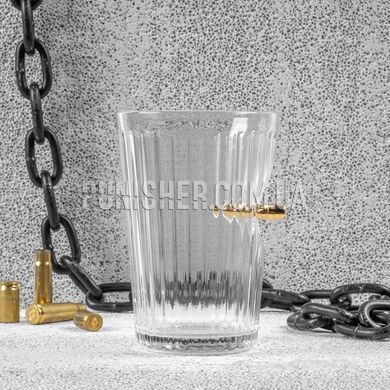Gun and Fun Faced Thick-wall Glass with Bullet, Clear, Glassware
