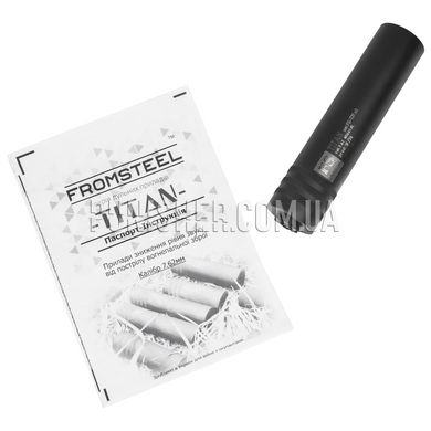 Fromsteel Titan FS-T2Fv3 Military Silencer, Caliber 7.62 mm, Black, AK-47, AKM, 7.62mm, 8