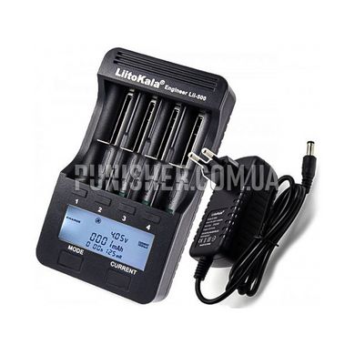 LiitoKala battery charger with Power Bank function, Black