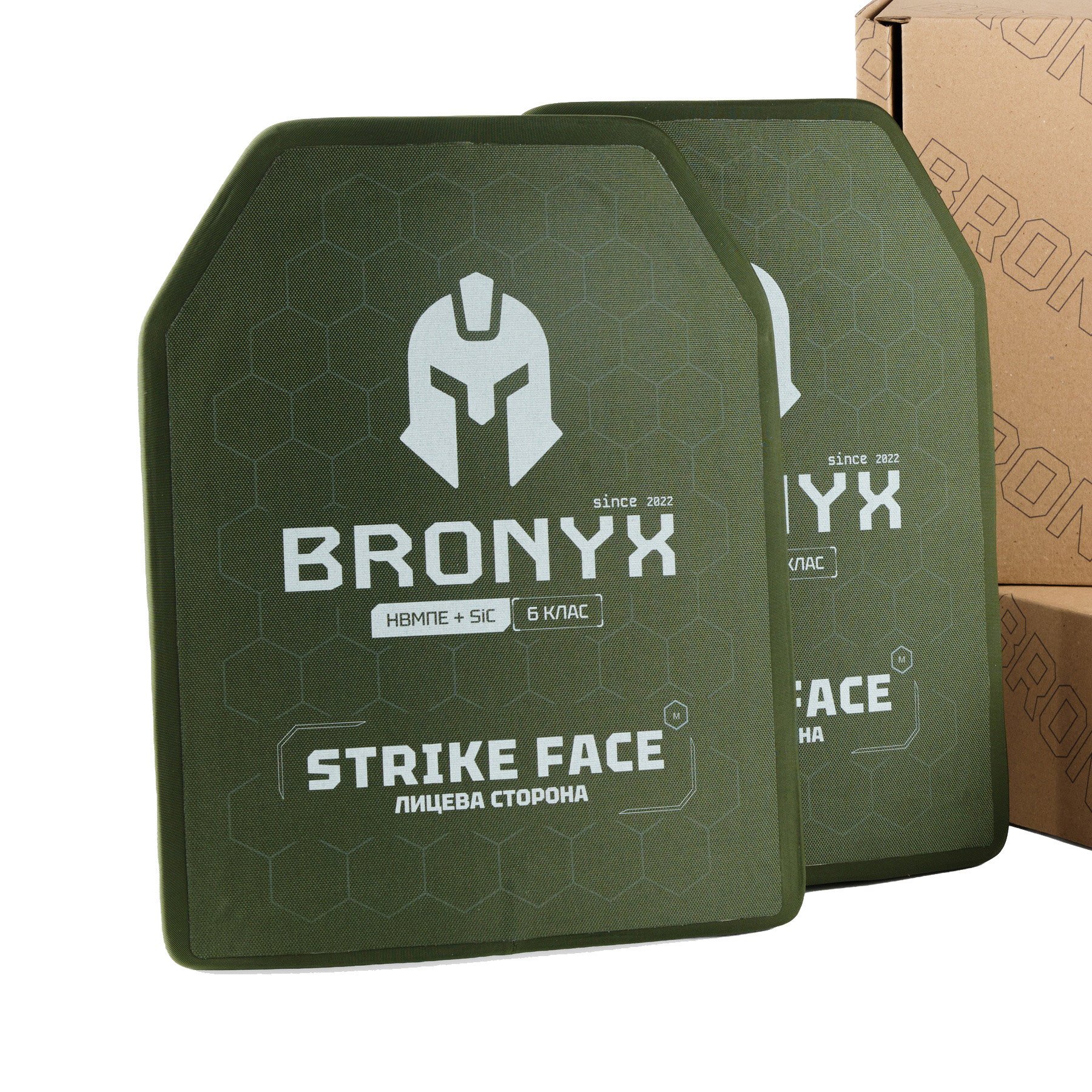 Комплект бронеплит Bronyx CAP6 (НВМПЕ + SiC) 6 клас Medium
