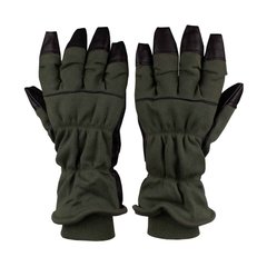 Hawkeye Intermediate Cold Flyer's Gloves, Olive, Large, Winter