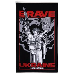 Прапор Balak Wear "Brave Ukraine", Чорний