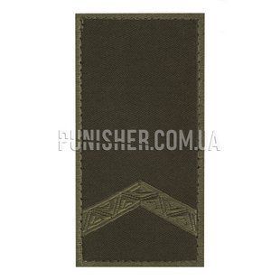 Погон НГУ на липучці Старший Солдат (Жаккард), Olive, НГУ, Старший Солдат