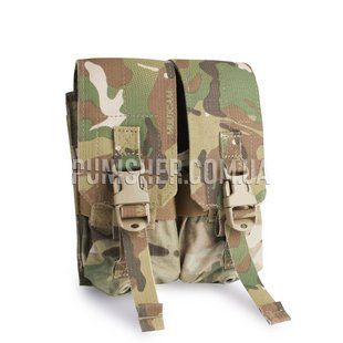 Двойной подсумок Eagle Ind для магазина M4/M16, Multicam, Molle, AR15/М4, M16, HK416, Для плитоноски, .223, 5.56, Cordura 500D