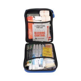 Комплект медичний NAR Home Preparedness First Aid Kit, Синій, Бинт для тампонади, Бинт еластичний, Медичні ножиці, Термоковдра, Турнікет, Шина