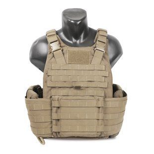Плитоноска USMC Plate Carrier (Було у використанні), Coyote Brown, Large, Плитоноска