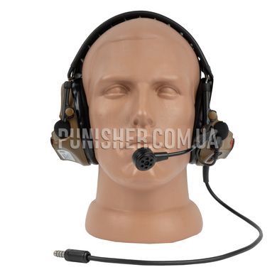 Peltor ComTac VI Active Headset, Coyote Brown, Headband, 20, Comtac VI, 2xAAA