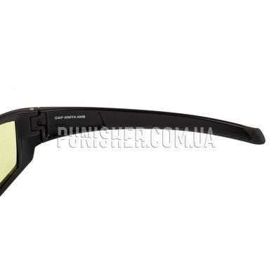 Баллистические очки Walker's IKON Vector Glasses с янтарными линзами, Черный, Янтарный, Очки