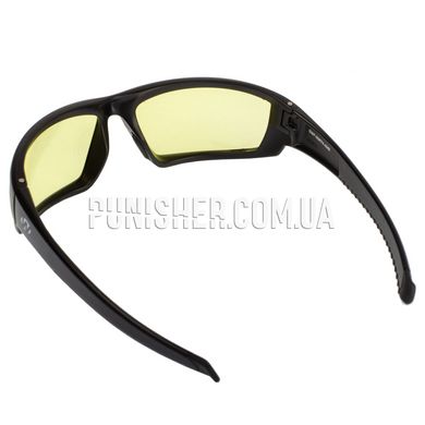 Балістичні окуляри Walker’s IKON Vector Glasses з бурштиновими лінзами, Чорний, Бурштиновий, Окуляри