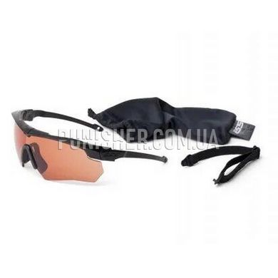 ESS Crossbow Suppressor Ballistic Goggles with Hi-Def Copper Lens, Black, Copper, Goggles