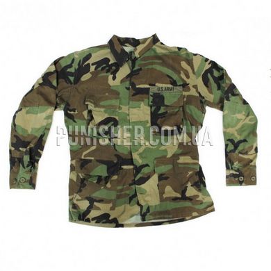 Woodland BDU Uniform Coat (Used), Woodland, Medium Regular