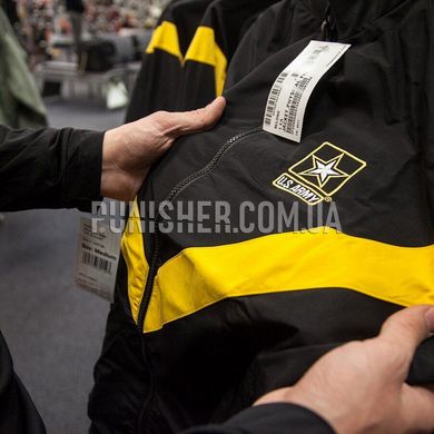 Куртка від спортивного костюма US ARMY APFU Physical Fit, Чорний, Small Regular
