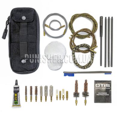 Набор для чистки оружия Otis 5.56mm/7.62mm/9mm Defender Series Cleaning Kit, Черный, 9mm, 7.62mm, 5.56, Наборы для чистки