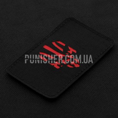 M-Tac Punisher Laser Cut Patch Horizontal, Black/Red, Cordura