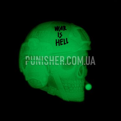 Нашивка M-Tac War is Hell 3D PVC GID, Прозрачный, ПВХ