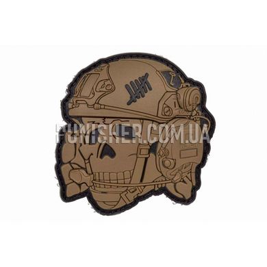 R3ICH Operator Skull 3D Patch, Coyote Brown, PVC