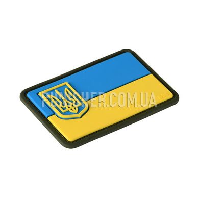 M-Tac Flag of Ukraine with coat of arms PVC Patch, Yellow/Blue, PVC
