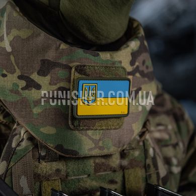 Нашивка M-Tac Флаг Украины с Гербом PVC, Желто-синий, ПВХ