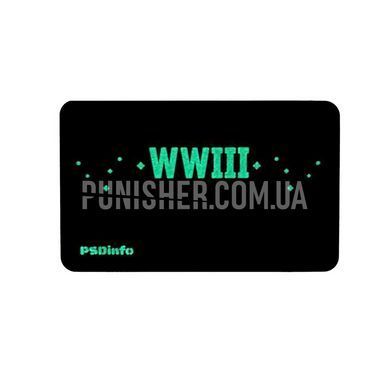 Патч PSDinfo "Forward defender of WWIII" GITD, Чорний, ПВХ, Так