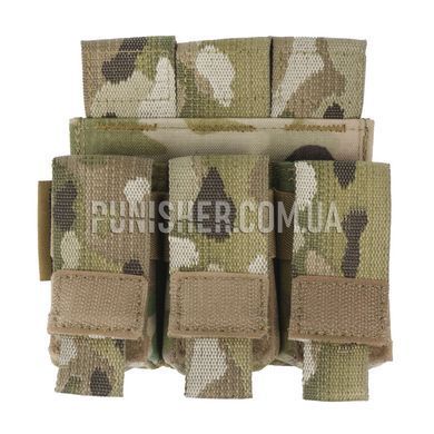 Потрійний підсумок WAS Direct Action Triple під пістолетні магазини, Multicam, 3, Molle, Glock, Форт 12, Форт 14, ПМ, MOLLE/PALS, 9mm, Cordura 500D