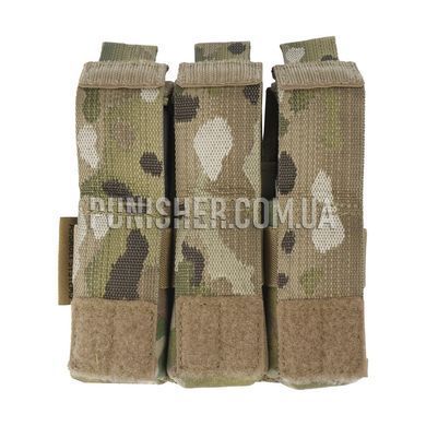 Потрійний підсумок WAS Direct Action Triple під пістолетні магазини, Multicam, 3, Molle, Glock, Форт 12, Форт 14, ПМ, MOLLE/PALS, 9mm, Cordura 500D