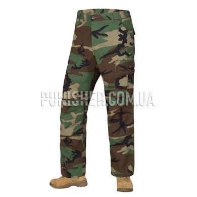 Helikon-Tex BDU Pants - PolyCotton Ripstop, Woodland, Large Regular