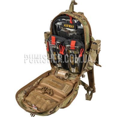 NAR Mini Medic Kit with Combat Gauze, Multicam, Bandage, Hemostatic Gauze, Gauze for wound packing, Medical scissors, Medical cards, Occlusive dressing, Anti-burn dressing, Turnstile, Traction splint
