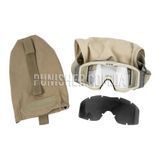 Комплект захисної маски ESS Profil NVG Unit Issue (Сорт 2), Sand, Прозорий, Димчастий, Маска