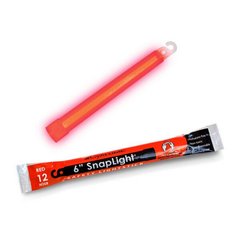 Cyalume Snaplight Safety Light Stick 12 Hour, Clear, ChemLight, Red