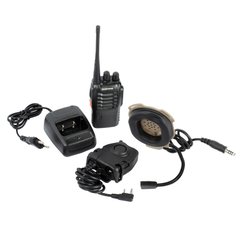 Z-Tactical Bowman Evo II radio kit with radio and Peltor PTT button for Kenwood, DE
