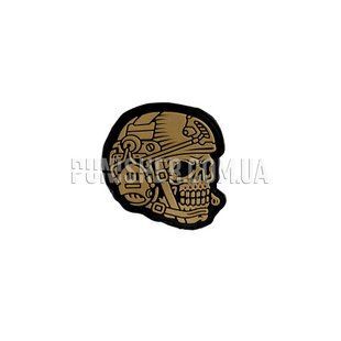 PIFI Operator Skull Patch, Coyote/Black, PVC, No